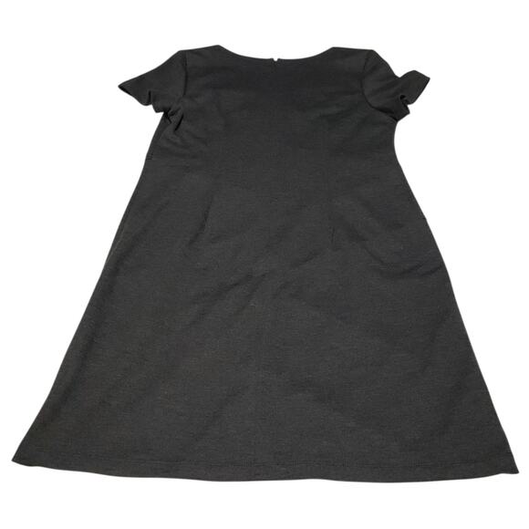 AB Studio Dress 14 Heather Charcoal Stretch Knit Work to Weekend - Picture 4 of 12